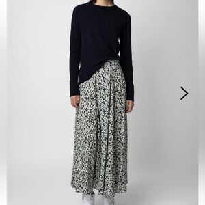 Zadig & Voltaire Black and White Maxi Skirt